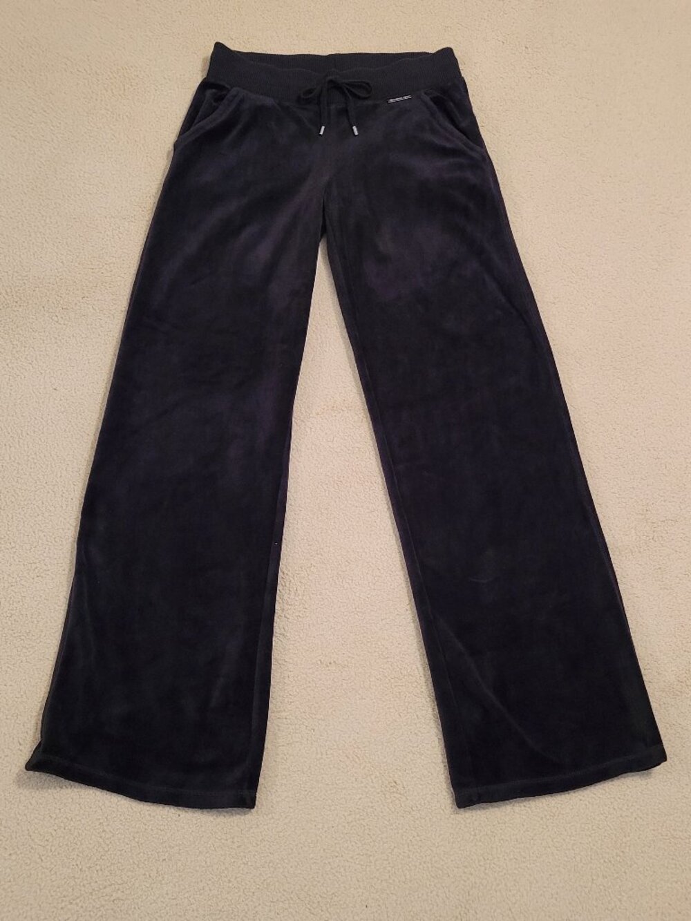 Michael Kors Black Velour Lounge Pants, Size XS